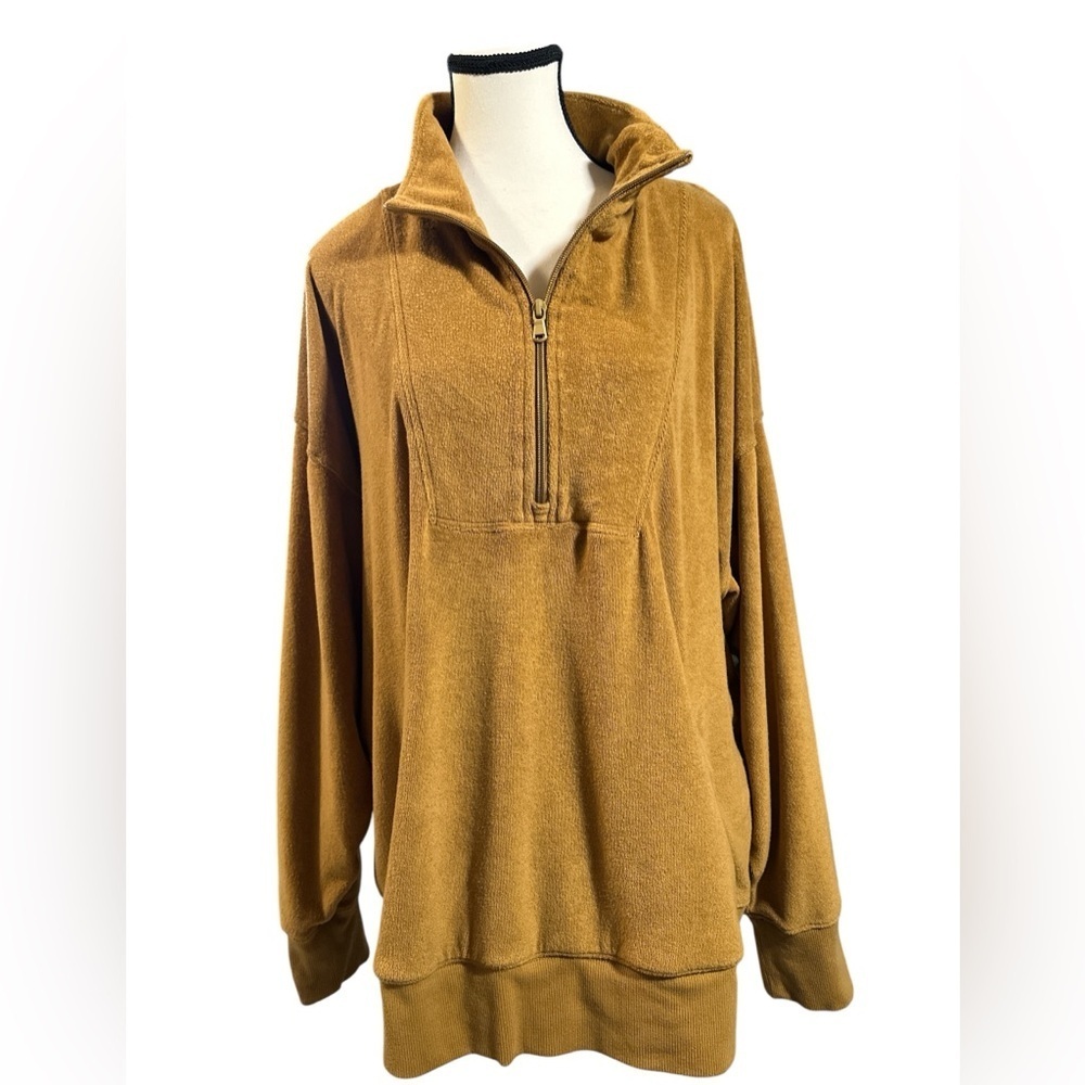 Aerie Offline Women's Gold Terry Quarter-Zip Sweatshirt